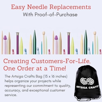 ChiaoGoo Twist Red Lace Shorties 2 & 3-Inch Large Blue 7230-S Interchangeable Knitting Needle Set, 10-Pairs Sizes US 4, 5, 6, 7, 8, Stainless Steel with 3 Cords with Project Bag