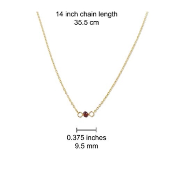 Rebecca Anne January Garnet Birthstone Necklace for All