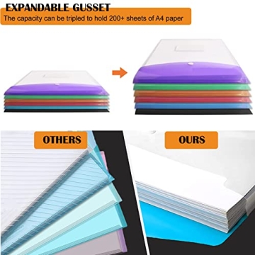 Vibrant 12 Pack Binder Pockets for All Your Organizing Needs