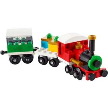 LEGO Creator 30584 Winter Holiday Christmas Train with Locomotive, Flatbed Wagon, and Carriage (73 P...