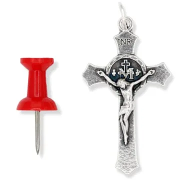 Miraculous Medal Crucifixes Pack of 5 - Italian Jewelry Supplies