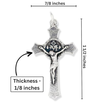 Miraculous Medal Crucifixes Pack of 5 - Italian Jewelry Supplies