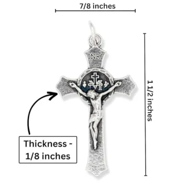Miraculous Medal Crucifixes Pack of 5 - Italian Jewelry Supplies