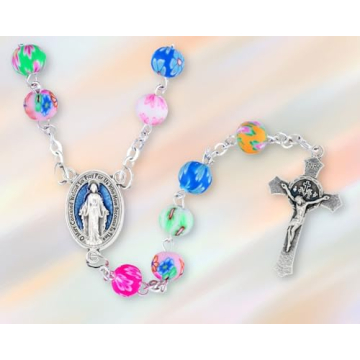 Miraculous Medal Crucifixes Pack of 5 - Italian Jewelry Supplies