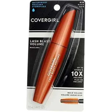 CoverGirl Lash Blast Waterproof Volume Mascara – Black [830] 0.44 oz (Pack of 4)
