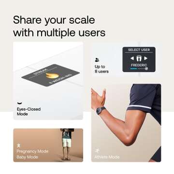 WITHINGS Body Smart - Accurate Scale for Body Weight and Fat Percentage, Body Composition Wi-Fi and Bluetooth Weight Scale, Baby Weight Scale, Smart Scale Apple Health Compatible, Bathroom Scale