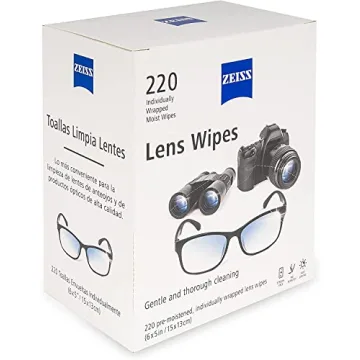 Zeiss Lens Wipes, 220 Count for Streak-Free Cleaning