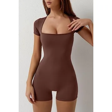 Stylish Women's Square Neck Bodysuit for Summer