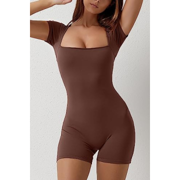 Stylish Women's Square Neck Bodysuit for Summer