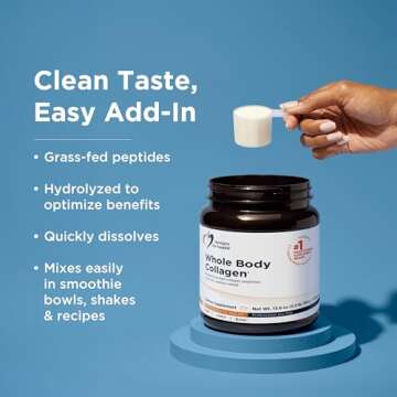Designs for Health Whole Body Collagen Powder - Hydrolyzed Collagen Peptides Powder for Skin, Joint + Bone Health - Fortigel, Fortibone & Verisol Collagen for Women & Men, Unflavored (30 Servings)