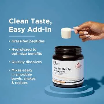 Designs for Health Whole Body Collagen Powder - Hydrolyzed Collagen Peptides Powder for Skin, Joint + Bone Health - Fortigel, Fortibone & Verisol Collagen for Women & Men, Unflavored (30 Servings)