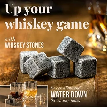 Mixology Craft Whiskey Stones Set - Chilling Rocks for Spirits