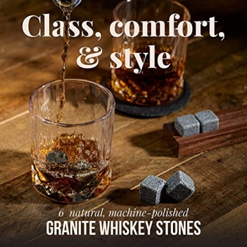 Mixology Craft Whiskey Stones Set - Chilling Rocks for Spirits