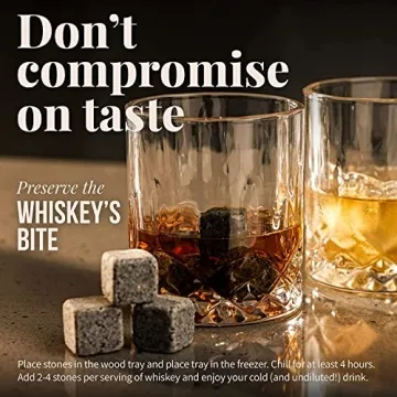 Mixology Craft Whiskey Stones Set - Chilling Rocks for Spirits
