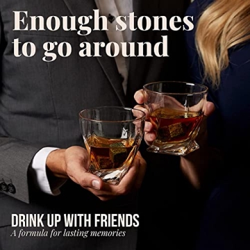 Mixology Craft Whiskey Stones Set - Chilling Rocks for Spirits