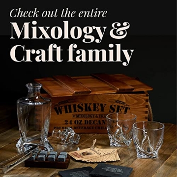 Mixology Craft Whiskey Stones Set - Chilling Rocks for Spirits