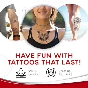 BubblePop! - Temporary Tattoo Paper for INKJET, Temporary Tattoo Paper for Personalized Temporary Tattoos, Skin-Safe and Water-Resistant Tattoo Printer Paper, 8.5”x11” Sheets, 10-Set