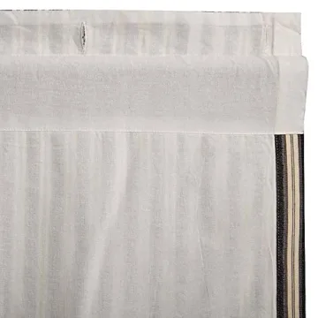 Stylish VHC Brands Ashmont Shower Curtain in Ticking Stripe Pattern