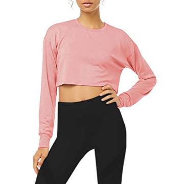 Bestisun Long Sleeve Crop Top for Stylish Comfort