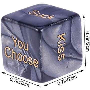 Sexy Dice Game for Couples – Fun & Intimate Adult Dice Set with 12-Sided Positions and 60 Actions ...