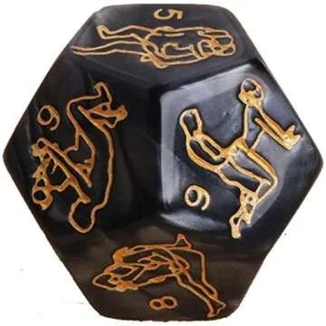 Sexy Dice Game for Couples – Fun & Intimate Adult Dice Set with 12-Sided Positions and 60 Actions – Unique Brushed Design, Perfect for Travel and Romantic Nights