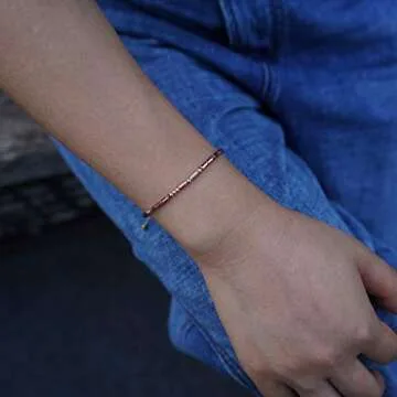 RareLove Strength Morse Code Bracelet Inspiring Gift