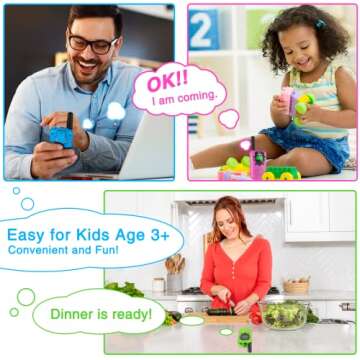 BATURU Walkie Talkies for Kids 3 Miles Long Range, 22 Channels Walkie Talkie with Clear Sound & Automatic Squelch, Valentine Gifts for Kids, Toys for Kids Girls Boys Age 3-12