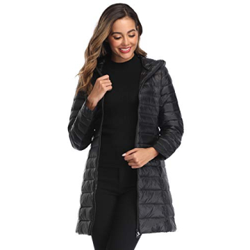 Obosoyo Packable Down Jacket for Women Lightweight Outerwear