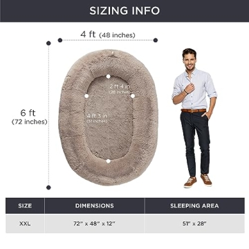 Bedsure Memory Foam Human Dog Bed Perfect for Families