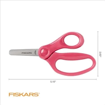 Fiskars Kid-Friendly 5" Blunt-Tip Scissors in Pink