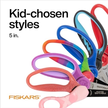 Fiskars Kid-Friendly 5" Blunt-Tip Scissors in Pink