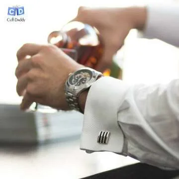 Tuxedo Cufflinks & Studs Set - Black Onyx & Silver