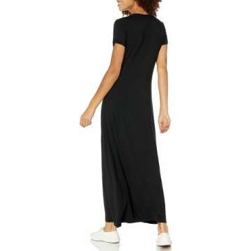 Comfortable Women's Short-Sleeve Maxi Dress