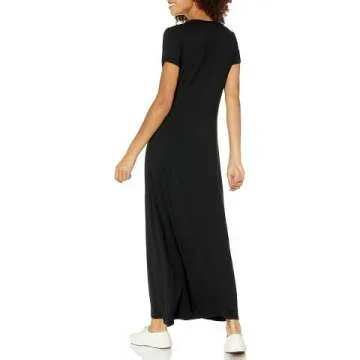 Comfortable Women's Short-Sleeve Maxi Dress
