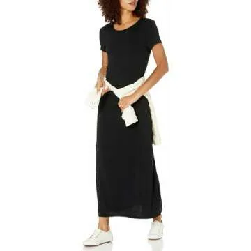 Comfortable Women's Short-Sleeve Maxi Dress
