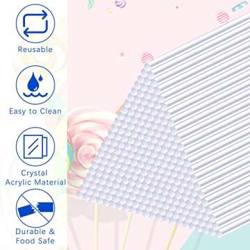 200 PCS Cake Pop Sticks for Parties & Events