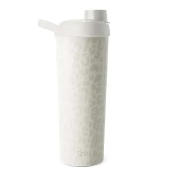 Simple Modern Stainless Steel Shaker Bottle with Ball 24oz | Metal Insulated Cup for Protein Mixes, ...