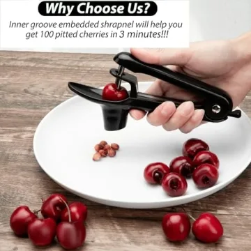 Ordekcity Cherry Pitter Tool - Fast & Easy Cherry Corer