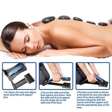 Back Stretcher for Pain Relief with Adjustable Settings