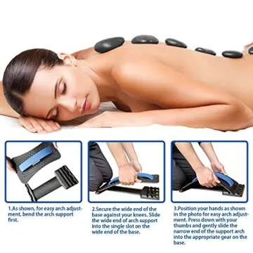 Back Stretcher for Pain Relief with Adjustable Settings