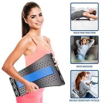 Back Stretcher for Pain Relief with Adjustable Settings