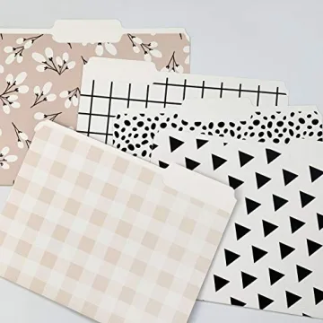 Cute File Folders Set of 12 for Stylish Organization