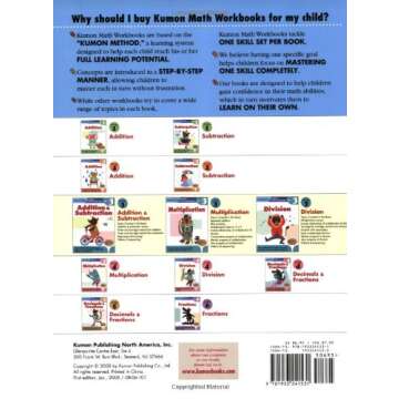 Kumon Grade 3 Addition & Subtraction (Kumon Math Workbooks)