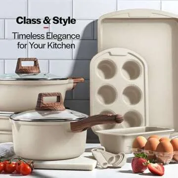 Bakken-Swiss 20-Piece Cookware Set – Eco-Friendly Non-Stick