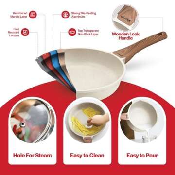 Bakken-Swiss 20-Piece Cookware Set – Eco-Friendly Non-Stick