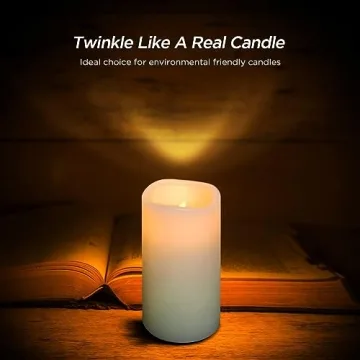 Hausware Flameless Pillar Candles Set with Remote & Timer