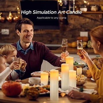 Hausware Flameless Pillar Candles Set with Remote & Timer