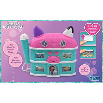 eKids Sing Along Boom Box with Microphone for Kids