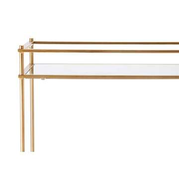 Zuo Mirrored Bar Cart, Gold