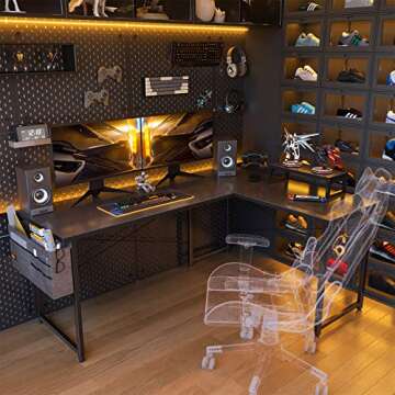 ODK L Shaped Desk - Modern Corner Desk for Home Office